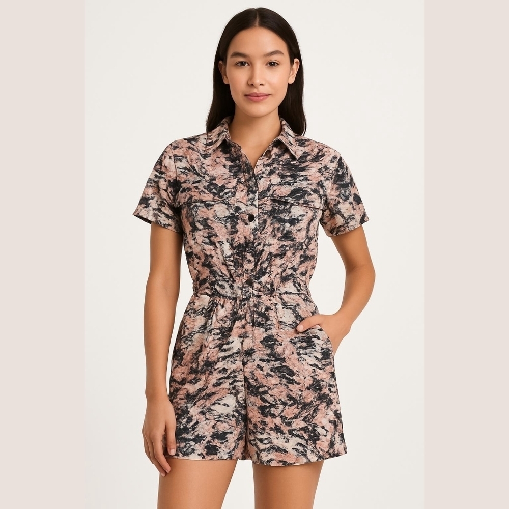 ASOS Hunting Camo Polyester Jumpsuit - Size 30